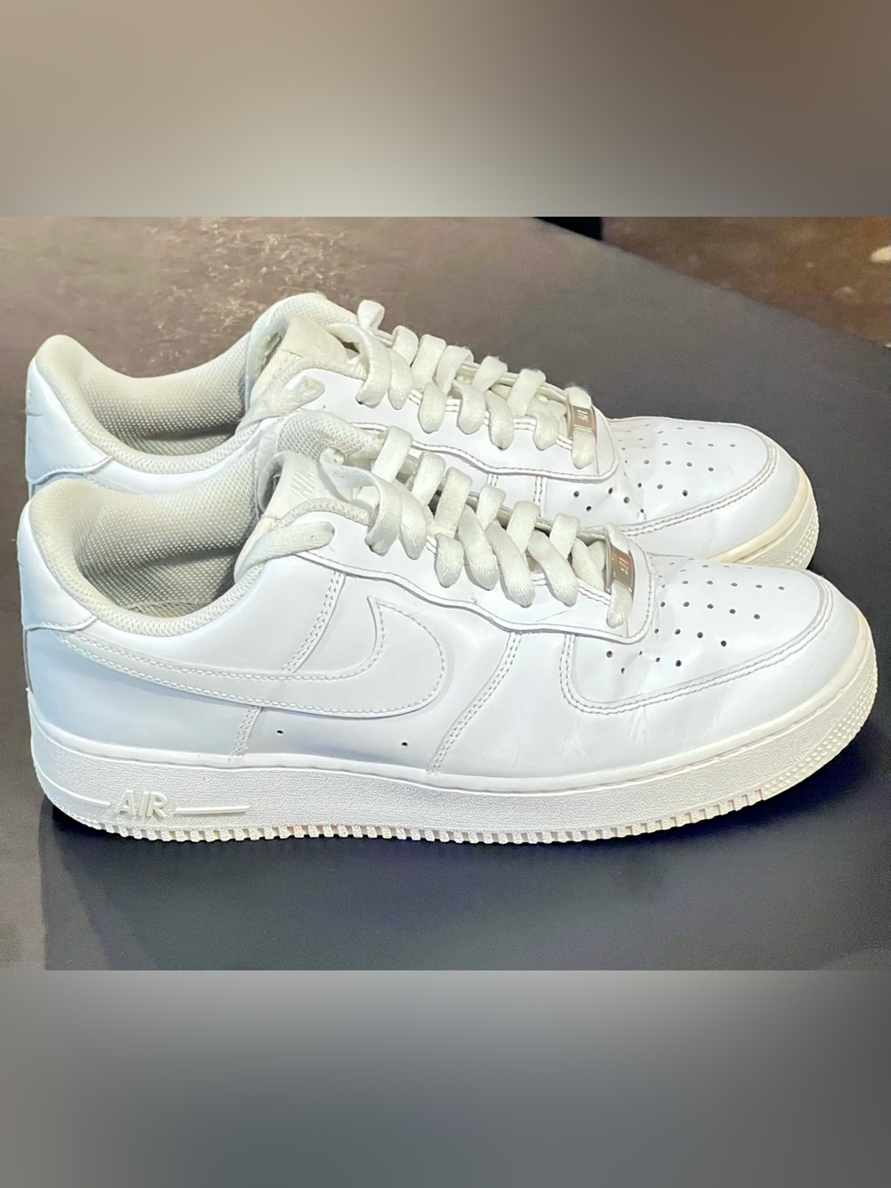 Nike "Air Force 1 '07" Low White Sneakers Men Size 9